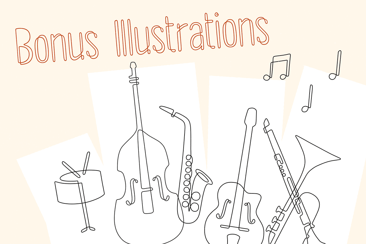 Quintet Font + Bonus Illustrations, a Sans Serif Font by Lauren Ashpole (Photo 5 of 5)