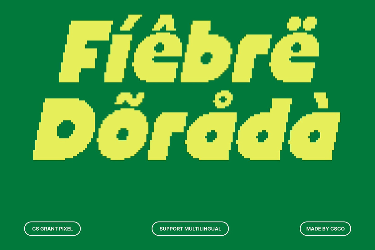 CS Grant Pixel, a Sans Serif Font by Craft Supply Co. (Photo 6 of 8)