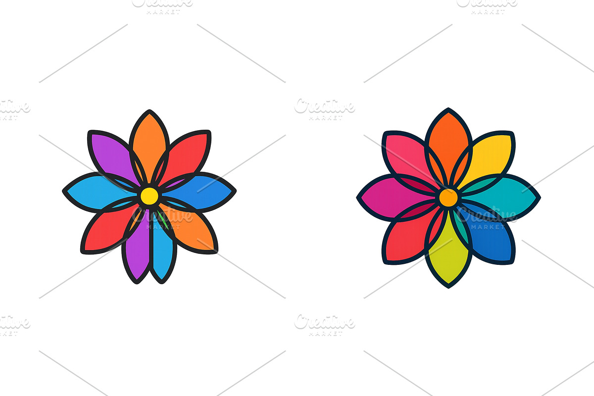 Colorful flower designs with vibrant, an Object Illustration by ZinetroN
