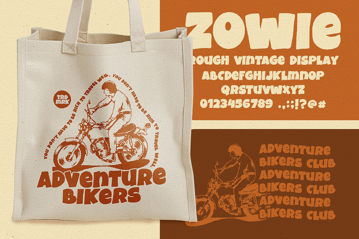 Zowie - Display Font, a Handwritten Font by Arendxstudio (Photo 4 of 9)