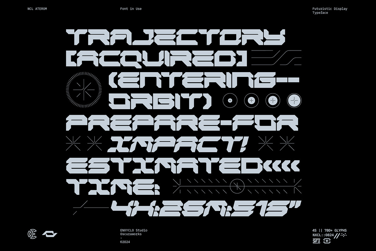 NCL Aterom, a Sans Serif Font by Enxyclo Studio (Photo 5 of 7)