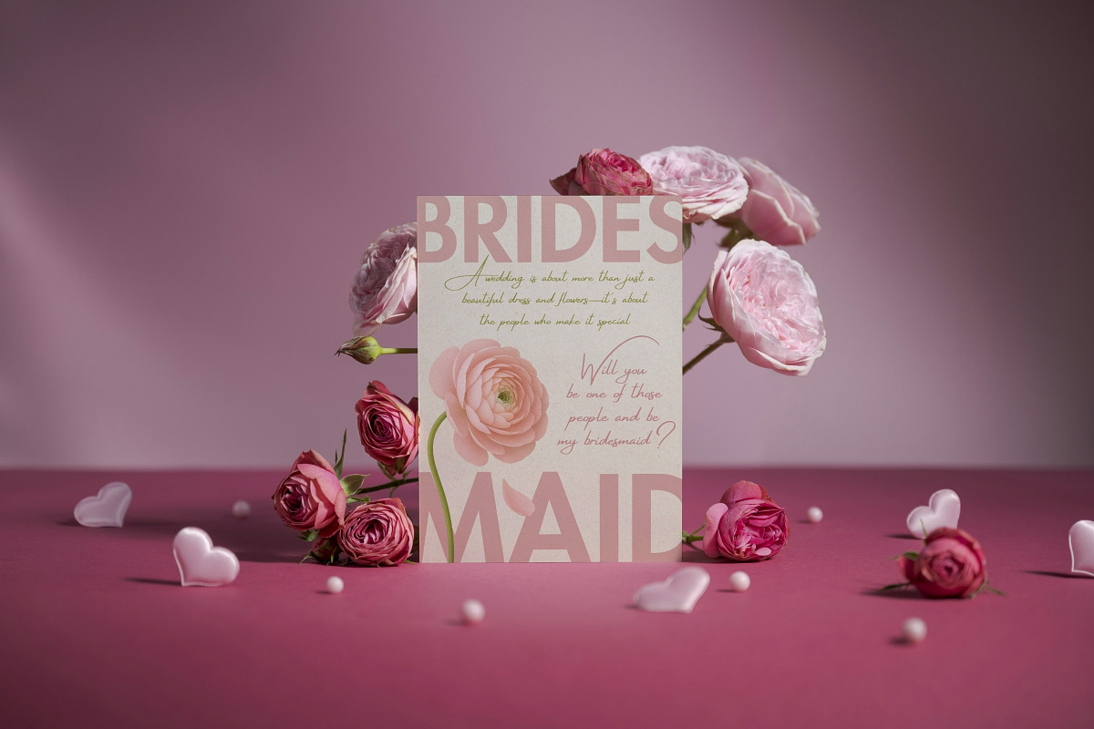 Bridesmaid Proposal Card, an Invitation Template by TrendyliciousStore (Photo 1 of 6)