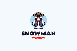 Snowman Simple Mascot Logo, a Branding & Logo Template by Artnivora.Std