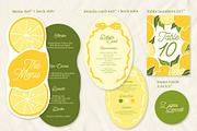 Lemon summer wedding templates set, a Stationery Template by Garden in frame (Thumbnail 4 of 10)
