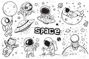 Space Svg, Dxf File Space Clipart, a Person Illustration by PassionPNGcreation (Thumbnail 1 of 5)
