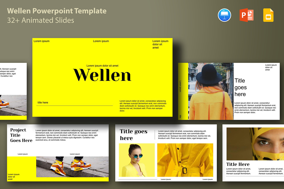 WELLEN PowerPoint Template, a Presentation Template by Ompie Agrino (Photo 1 of 10)