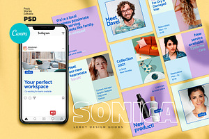SONICA - Instagram Canva Template