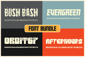 Font Bundle Four Pack