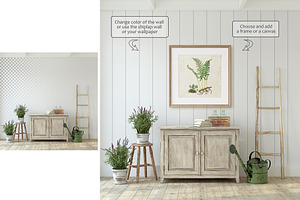 SUMMER IN PROVENCE Wall&Frame Mockup