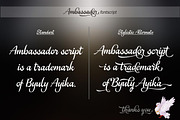 Ambassador, a Script Font by Byuly Ayika (Thumbnail 8 of 8)