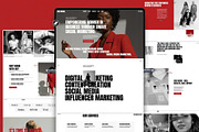 Showit Marketing Agency Website Red, an App Template by Digital&Chic (Thumbnail 1 of 8)