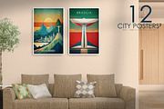 City Posters - 02, a Decorative Illustration by Digital Art Creations (Thumbnail 8 of 8)