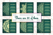 Vintage greeting cards with mandala, a Templates & Theme by BEZIL-ART (Thumbnail 7 of 8)