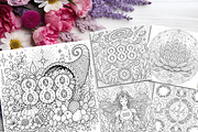 Starseed Angel Number Coloring Pages, a Brochure Template by LA Design (Thumbnail 7 of 10)