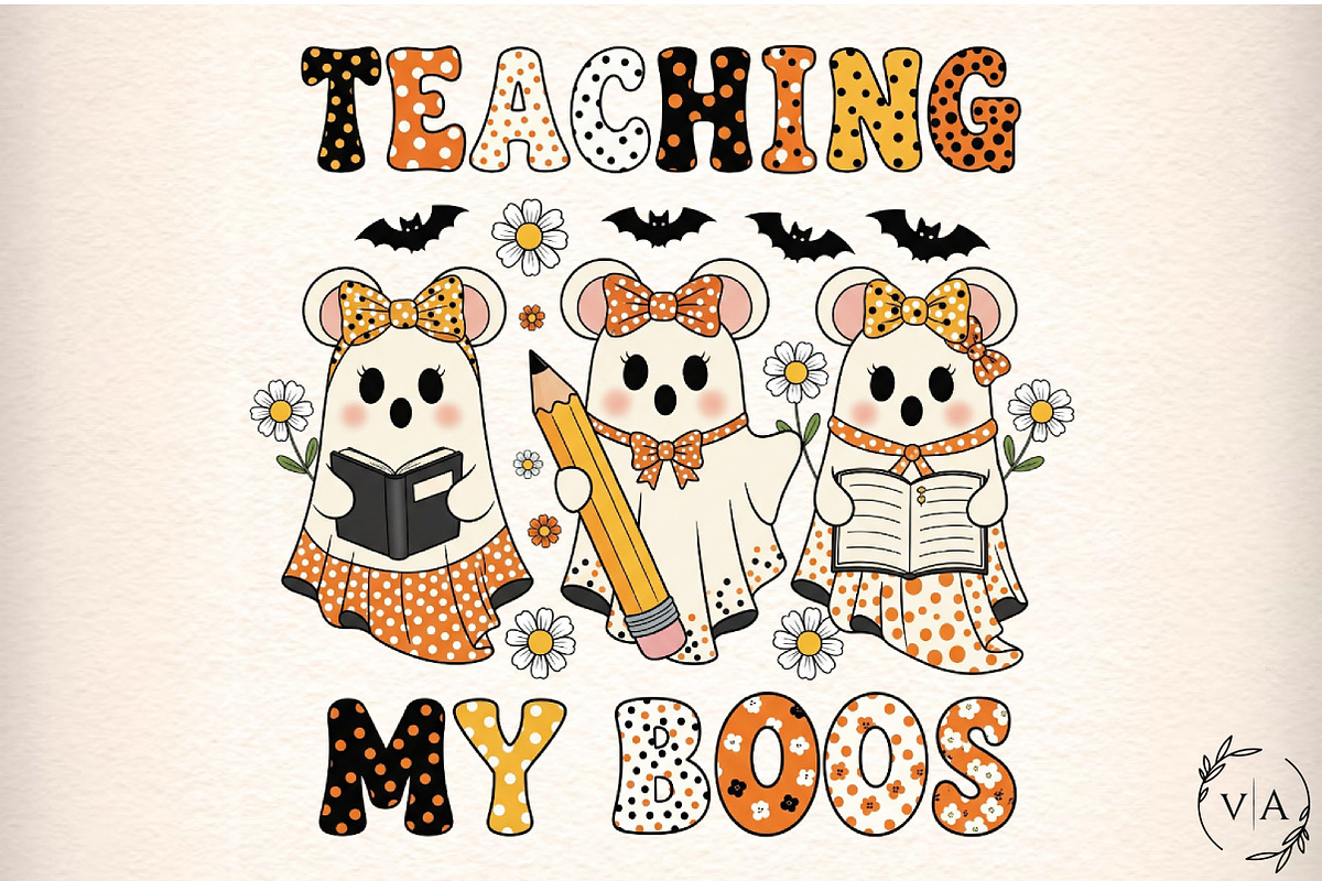 Teaching My Boos Halloween PNG, an Illustration by Craft Nest (Photo 1 of 7)