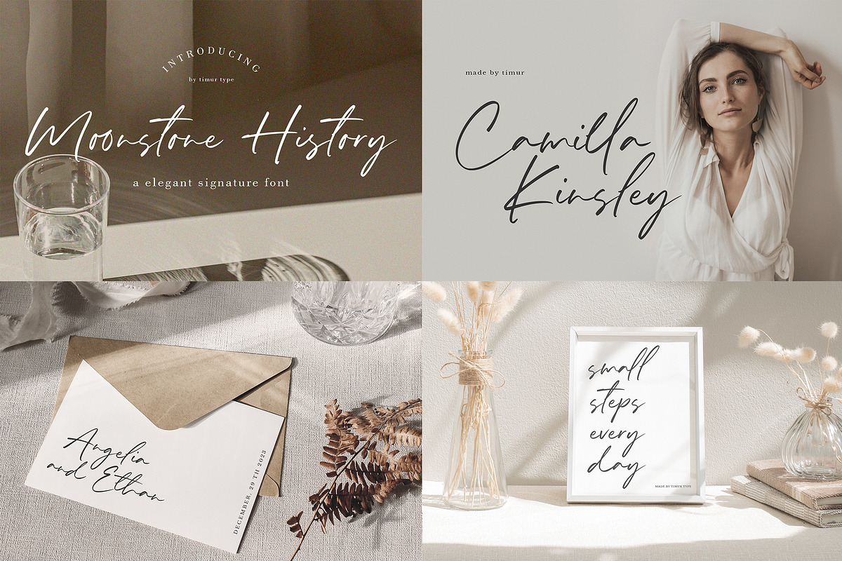 Elegant Script Font Bundle, a Script Font by Timurtype (Photo 7 of 10)