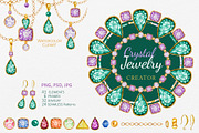 Crystal gold Jewelry Watercolor, an Object Graphic by svetlanaARTdreams (Thumbnail 1 of 14)
