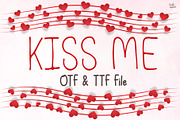 Kiss Me | Handwriting Font, a Handwritten Font by LivelyAutumn11.11 (Thumbnail 1 of 5)