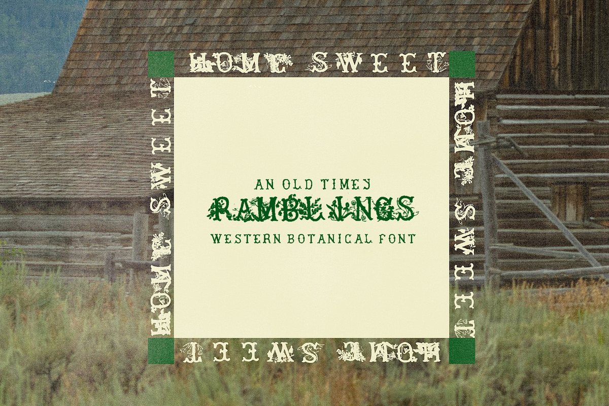 Ramblings Hand Crafted Western Font, a Serif Font by Madeline ODonoghue Design (Photo 6 of 8)