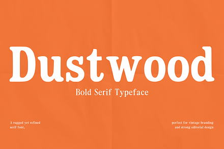 Dustwood – Bold Vintage Serif, a Serif Font by Sempu