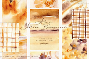 Artisan Autumn Watercolor Background, a Background Graphic by ArtMaslyana