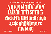 Nebulon - Bold Display Font, a Serif Font by Letterhend Studio (Thumbnail 9 of 9)