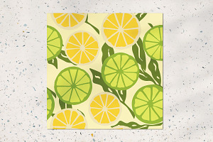 Limes Seamless Pattern