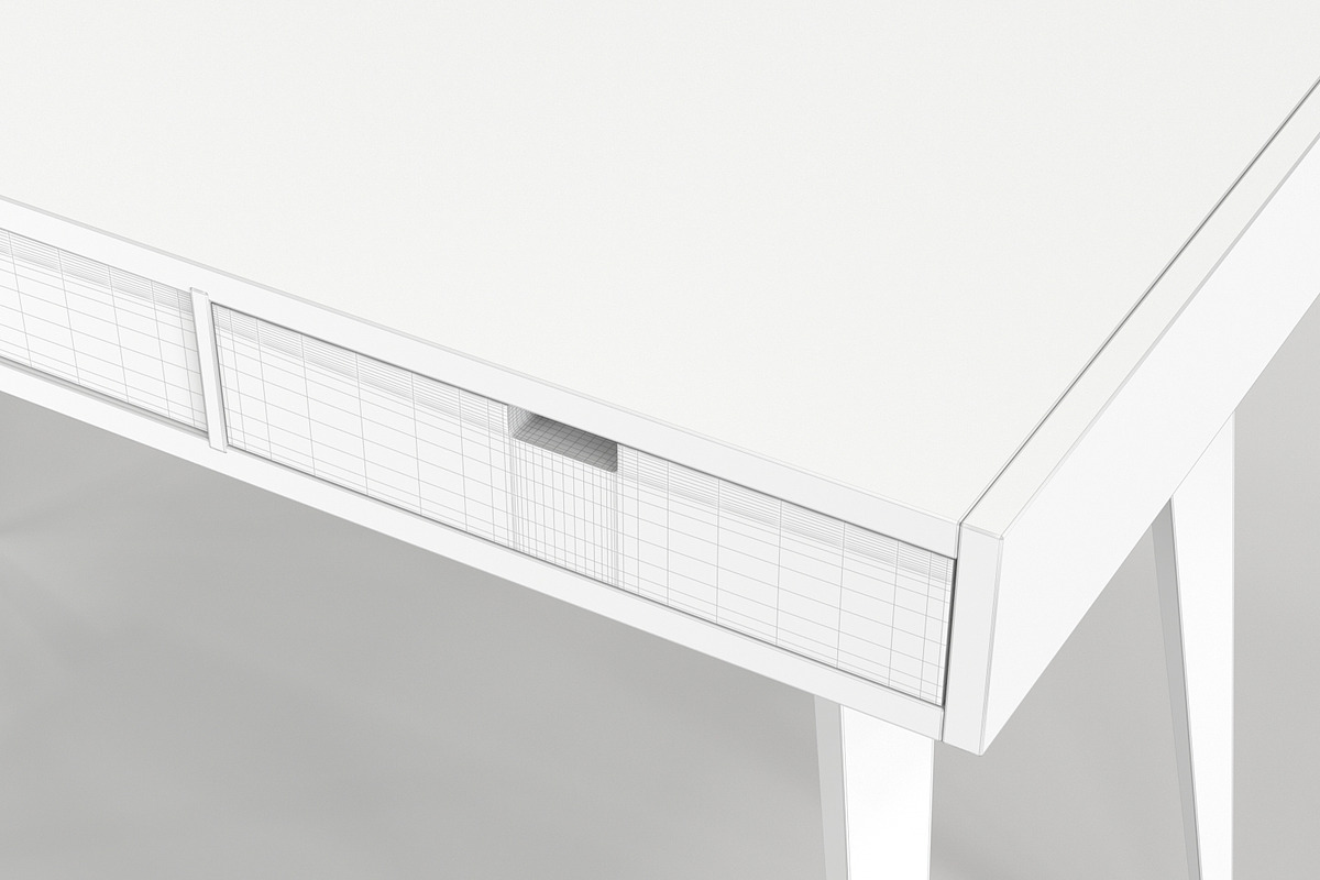 Scandinavian Desk 06, a Furniture 3D Model by maxtracing2 (Photo 7 of 11)