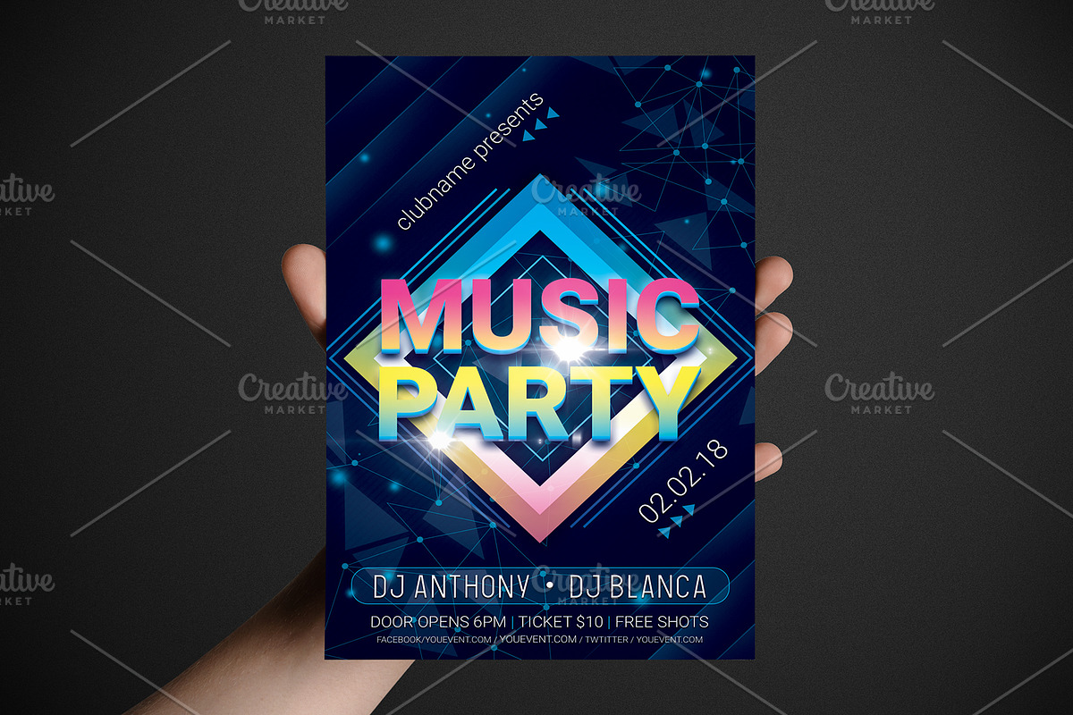 Minimal Flyers Templates, a Flyer Template by pixelworkz (Photo 3 of 3)