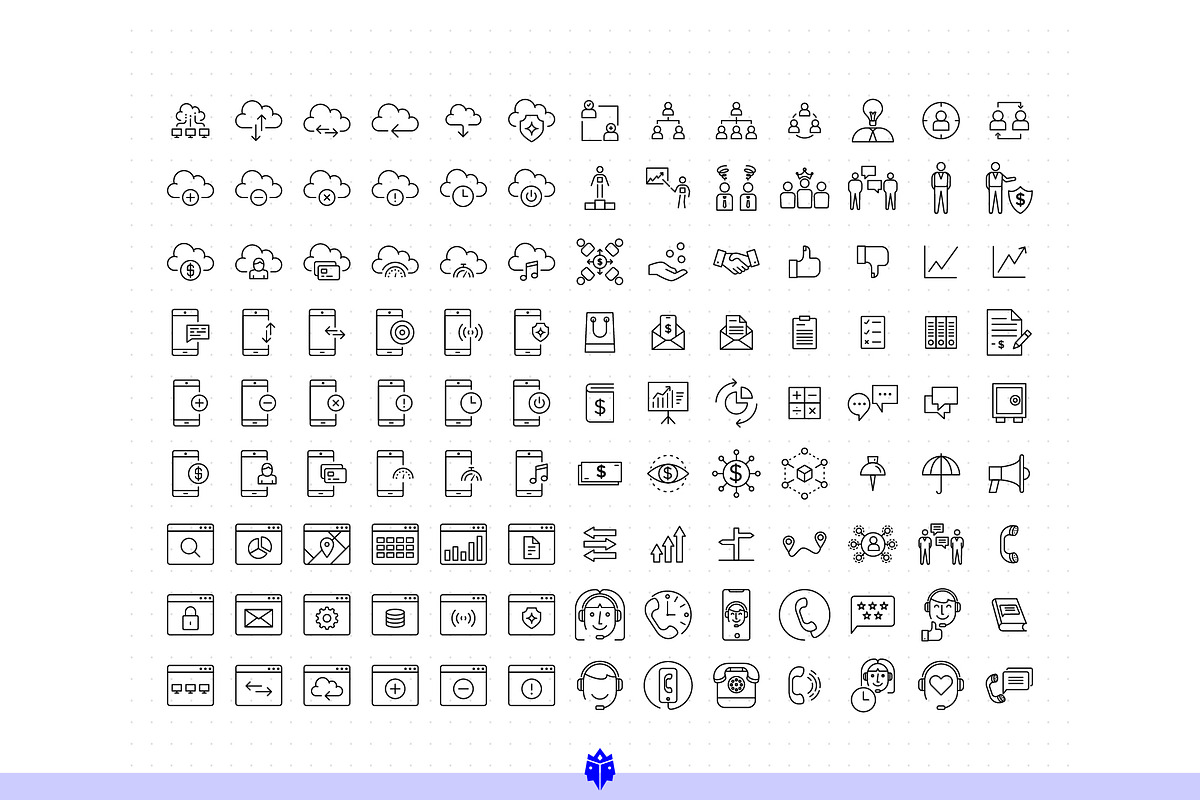 Business Icon Set, an Outline Icon by Pathlord (Photo 4 of 10)