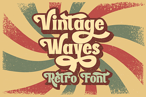 Vintage Waves Retro Font