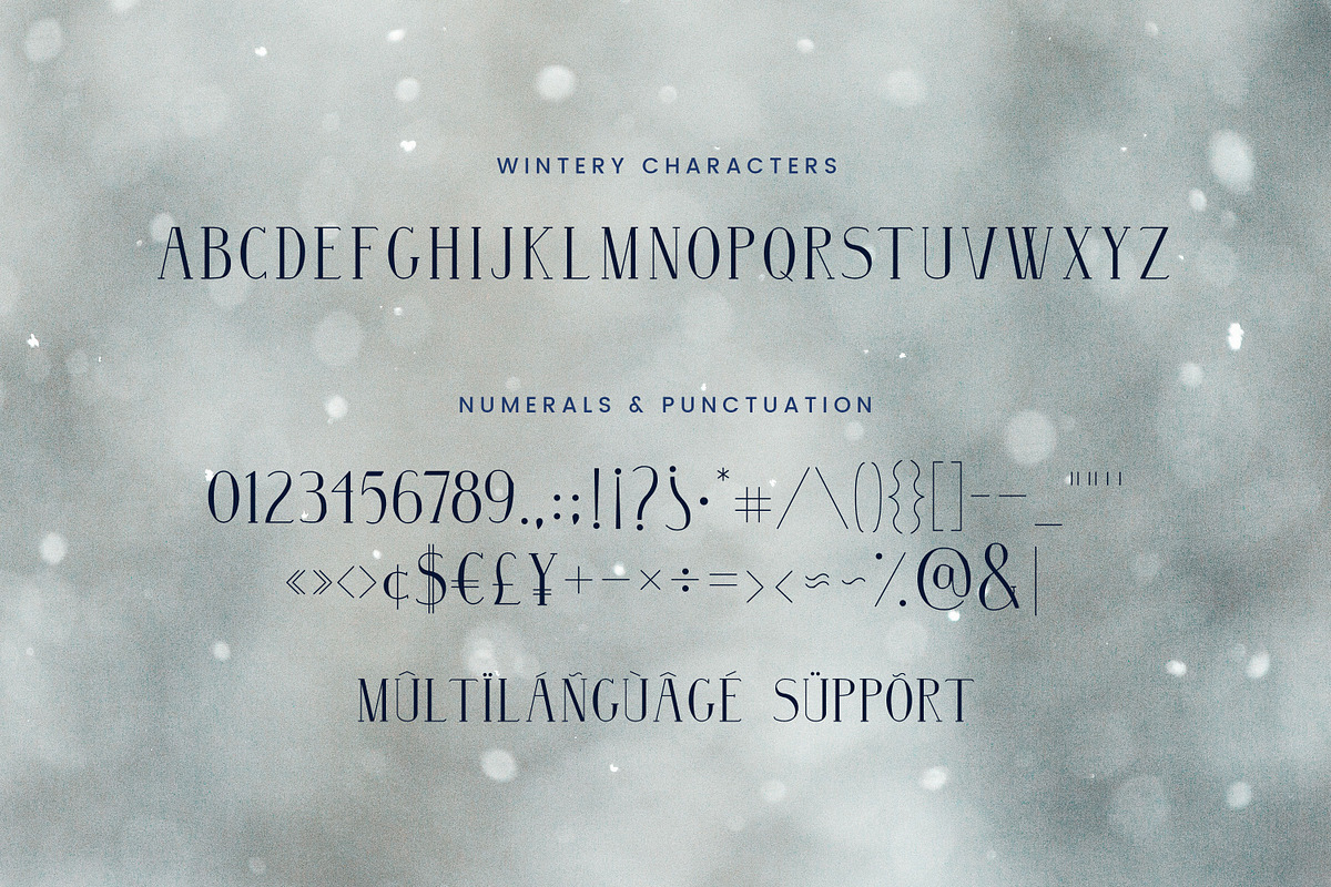 Wintery | Font Family preview 3