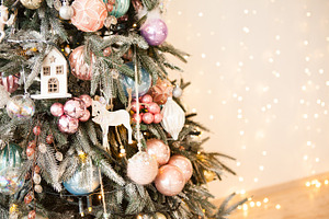Christmas tree stock photo containing winter and new year