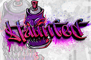 Aerolt - Street Art Graffiti Font, a Handwritten Font by Letterara (Thumbnail 8 of 14)