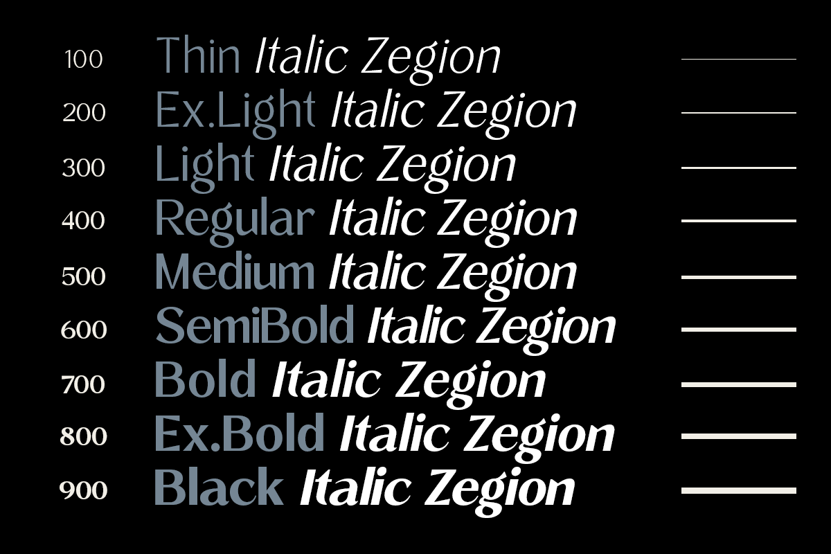 Zegion - Modern Geometric Sans Serif, a Sans Serif Font by roomspace creative lab (Photo 7 of 13)