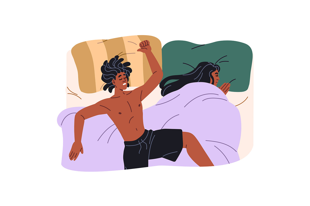 Families, couples sleep together set, a Person Illustration by PaperTrident (Photo 3 of 11)