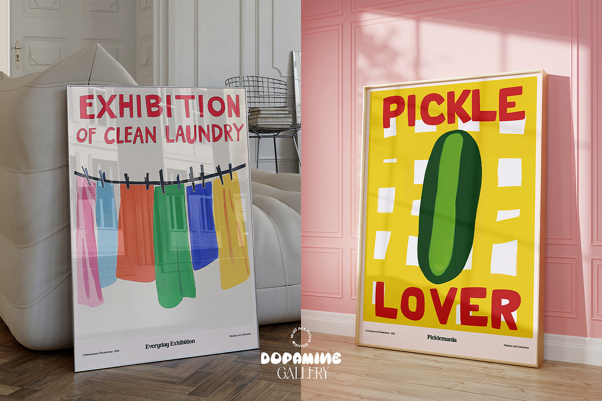 Dopamine Gallery – 100 Poster Bundle, a Graphic by Wall Art Print Studio (Photo 13 of 55)