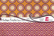 Vintage Purples Digital Papers, a Pattern Graphic by InkBite Designs (Thumbnail 2 of 4)