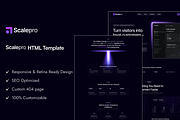ScalePro - AI SaaS Website Template, a HTML Template by TNCFlow (Thumbnail 1 of 5)
