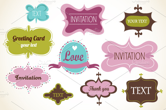 Retro Frames Labels