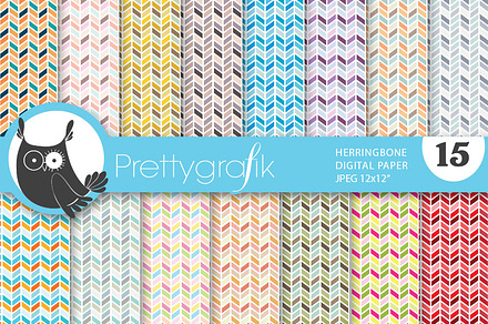 herringbone arrows digital paper preview 2