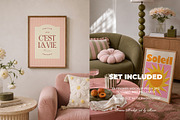 Blush Olive Room Frames Mockups, a Household Mockup by Muse Mockups (Thumbnail 10 of 19)
