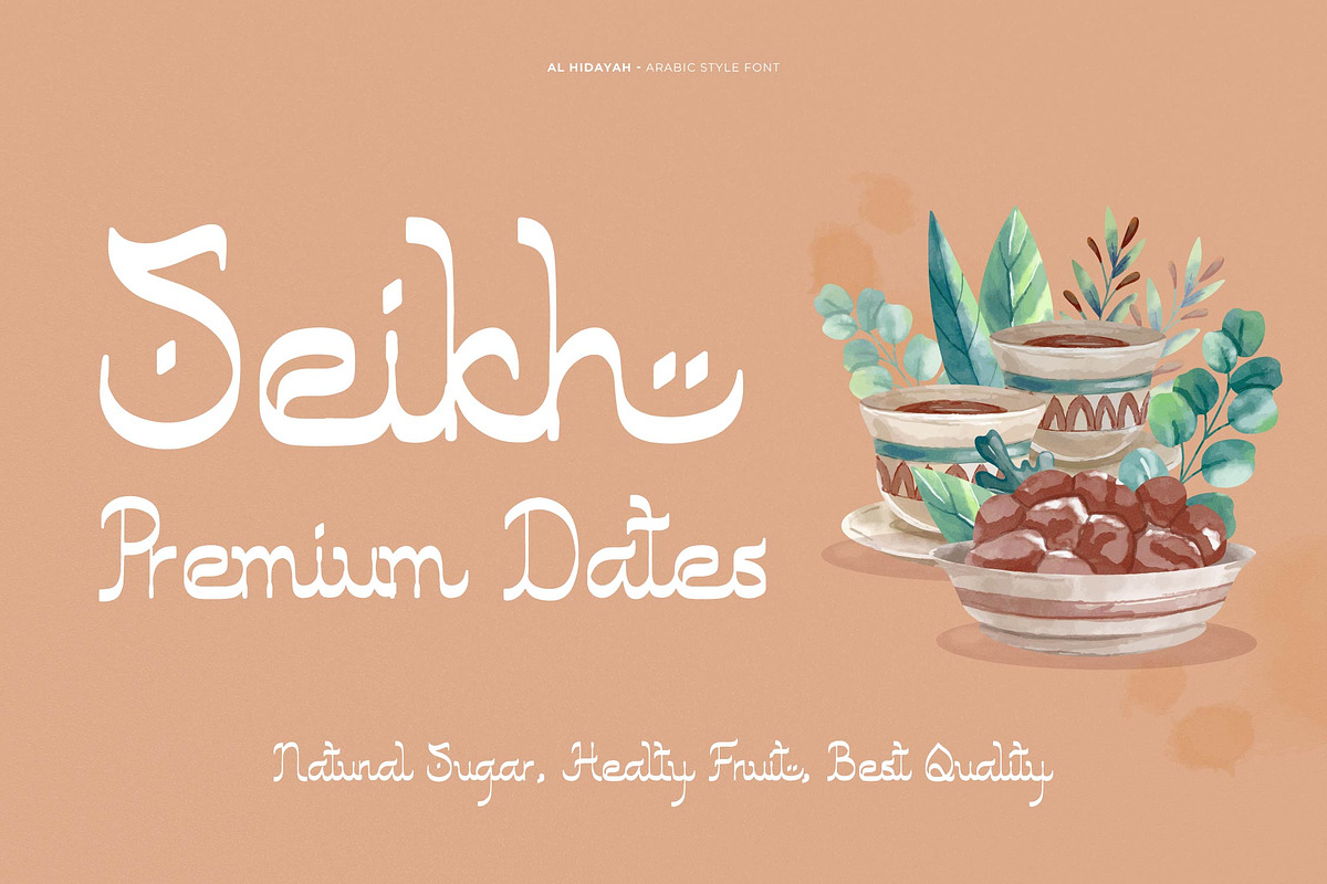 Al Hidayah | Arabic Style, a Script Font by Denustudios (Photo 3 of 14)