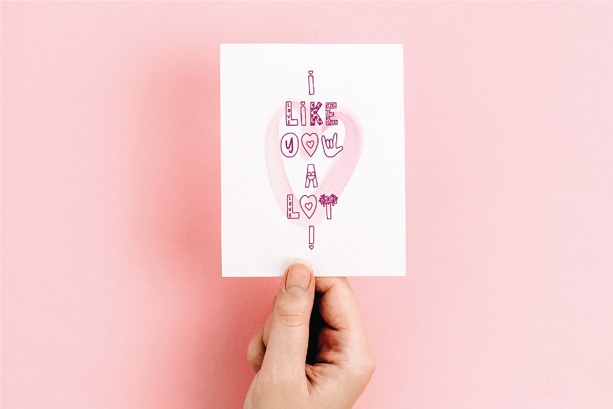 Roses Are Rad Font preview 3