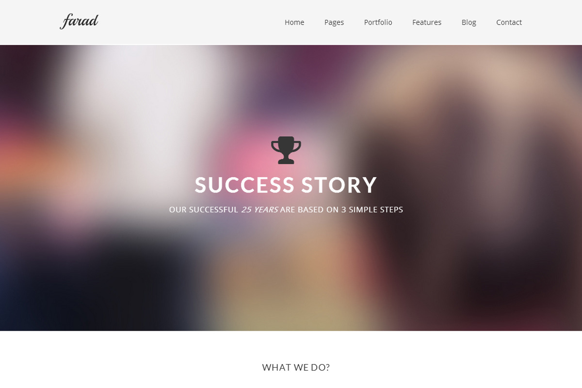 Farad WordPress Theme, a WordPress Template by DesignOrbital (Photo 3 of 5)