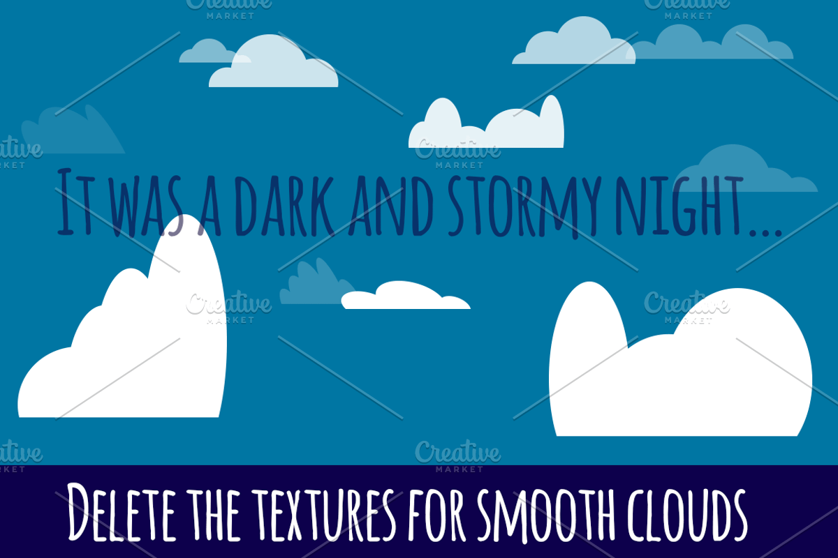 Textured Clouds and Bushes, an Illustration by Phillustrations (Photo 4 of 6)