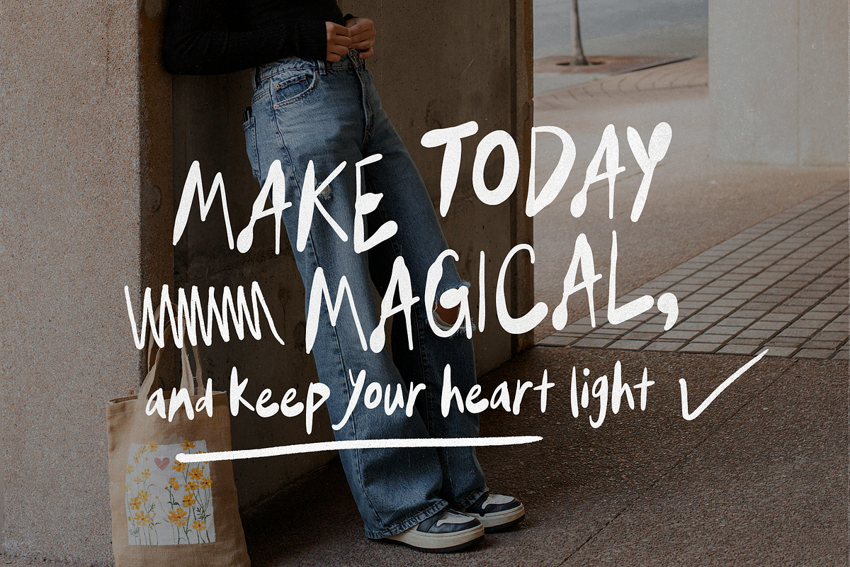 Matcha Morning – Playful Marker Font, a Handwritten Font by Nonceni (Photo 3 of 12)