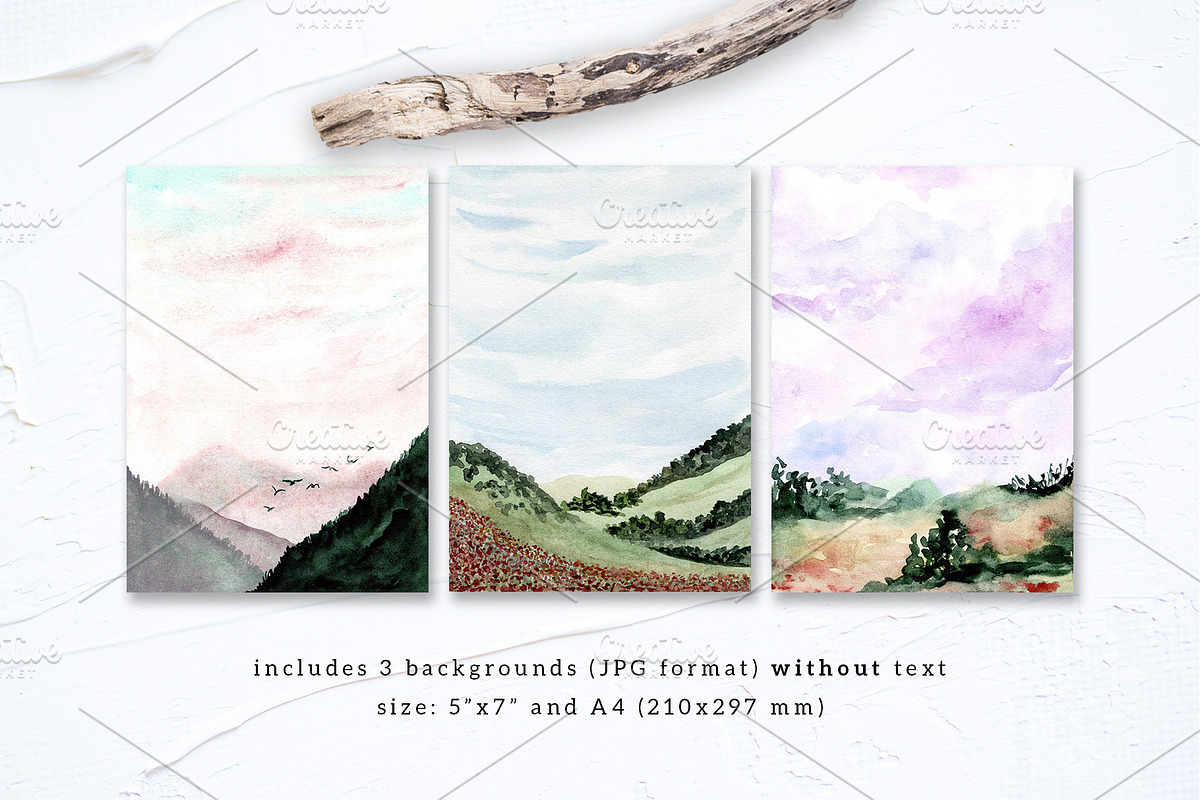 Landscape Wedding Collection, an Invitation Template by wulano (Photo 5 of 5)