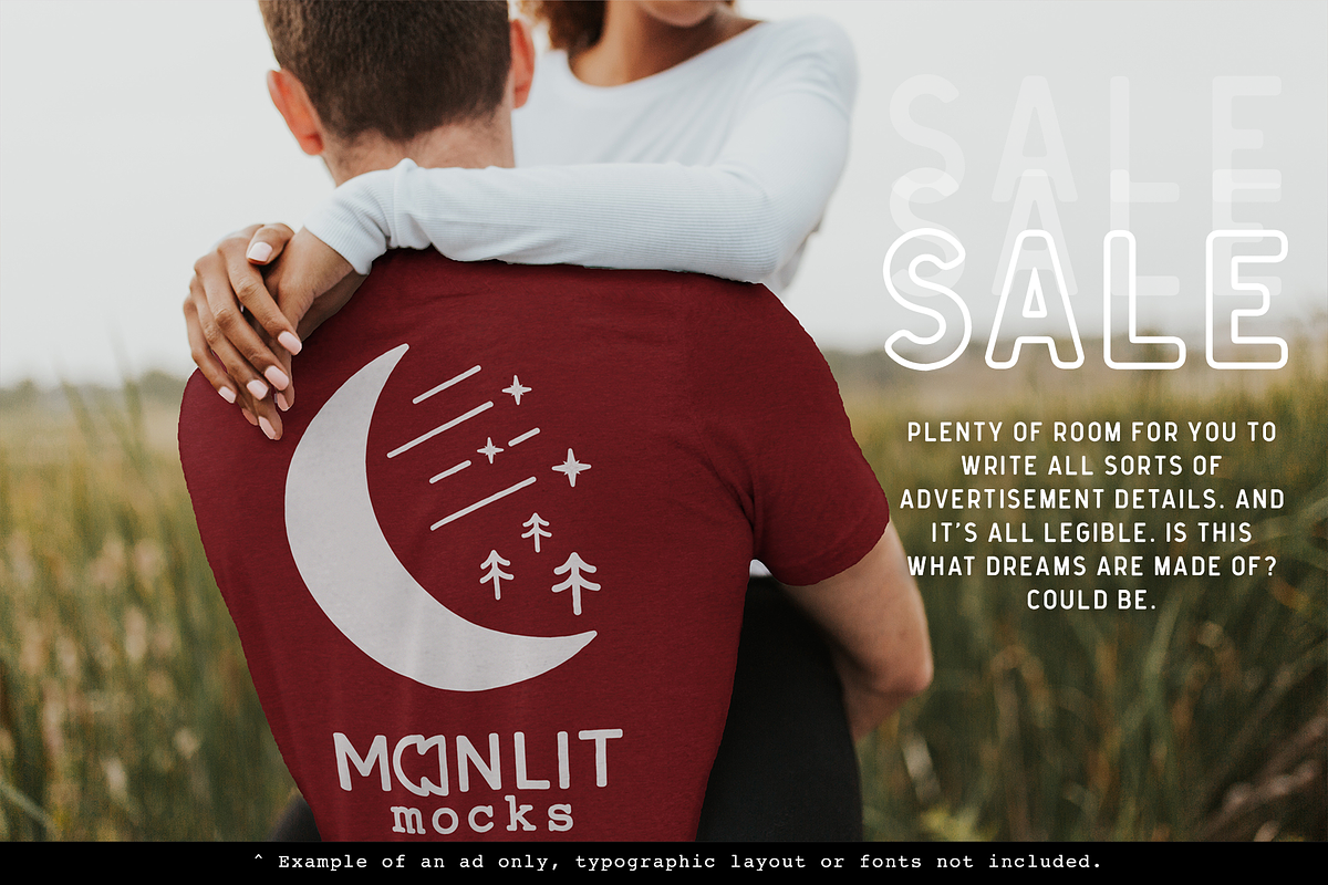 Bella Canvas Backside T-shirt Mockup, a Shirt Mockup by Moonlit Mocks (Photo 5 of 6)