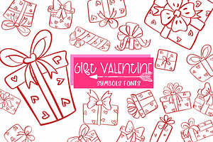 Gift Valentine Symbols Fonts